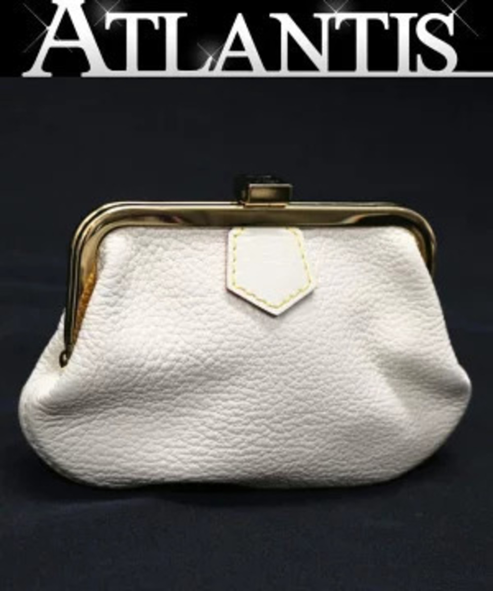 Louis Vuitton Portemonnaie Souple coin Suhali Blanc White